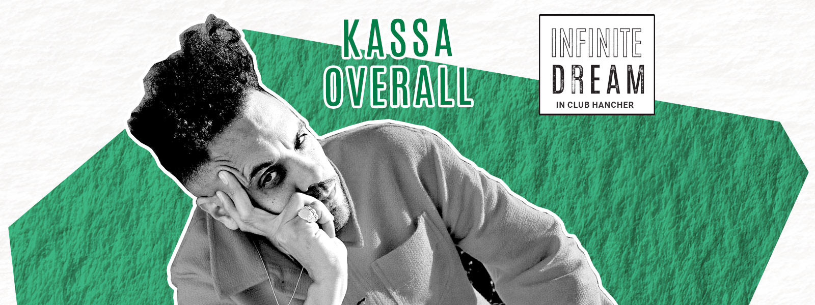 Black and white headshot of Kassa Overall
