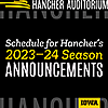 Schedule for Hancher's 2023-24 season announcements