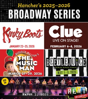 Left to right: Kinky Boots, Clue, The Music Man, Beetlejuice, Rent in Concert