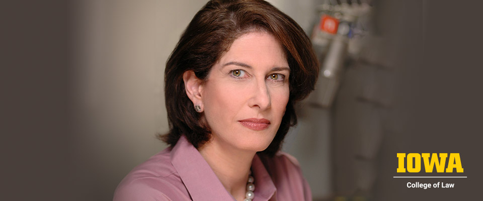 Mara Liasson headshot with UI College of Law logo in lower right corner