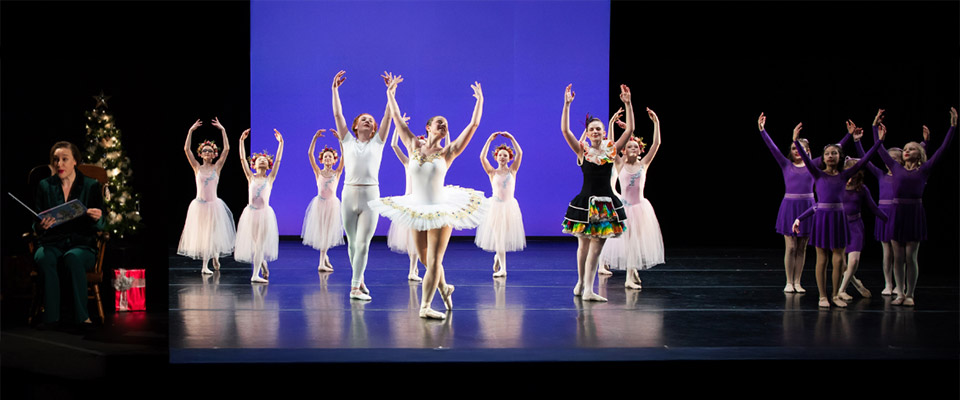 University of Iowa Youth Ballet Ensemble performing on stage