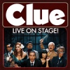 Clue cast standing center of image