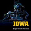 Department of Dance members performing a work on stage climbing a ladder