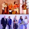 Imani Winds on left side of the image and Harlem Quartet on the right side of the image