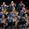 Jazz at Lincoln Center Orchestra members playing brass instruments