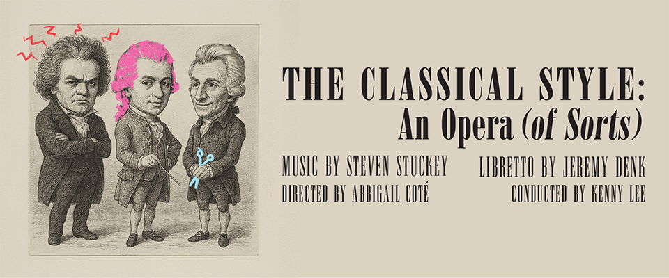 The Classical Style: An Opera of Sorts. The Classical Style: An Opera of Sorts. Drawing of three classical musicians