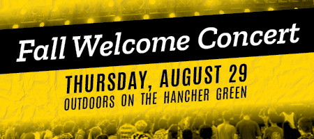 Fall Welcome Concert Thursday, August 29, 2024