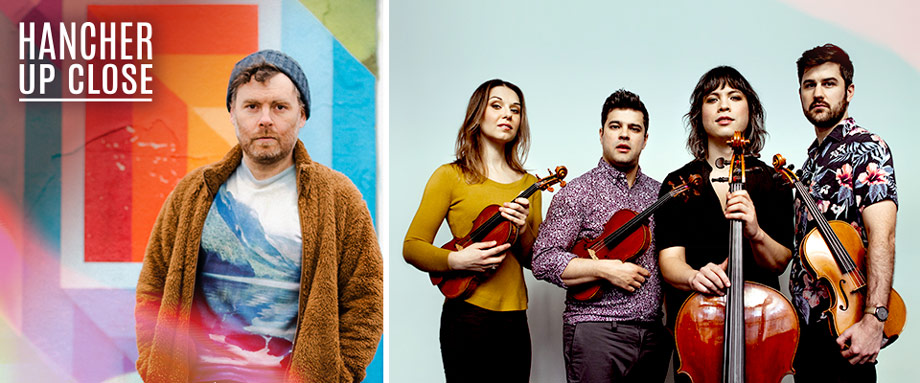 Gabriel Kahane and Attacca Quartet: Final Privacy Song Gabriel Kahane and Attacca Quartet: Gabriel Kahane is on top in colorful clothing. Attacca Quartet is in the image on the bottom