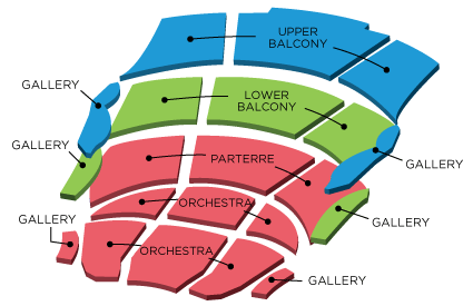 Hancher Auditorium seating chart