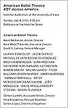 ABT Across America playbill (Text only)